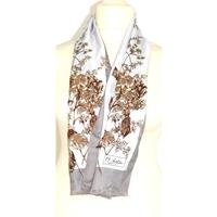 Michela Grey Floral Scarf