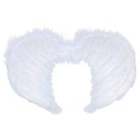 mini white feather angel wings