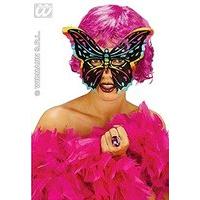 Miro Butterfly Eyemask Blk/red/wht Mardi Gras Masks Eyemasks & Disguises For