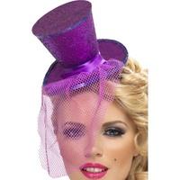 Mini Purple Ladies Fever Top Hat