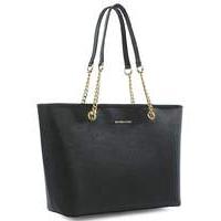 Michael Kors Leather Top Zip Tote Bag