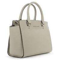 Michael Kors Grey Leather Top Zip Bag
