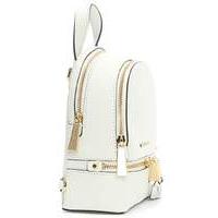 Michael Kors White Double Zip Backpack