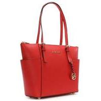 Michael Kors Bright Leather Pocket Tote