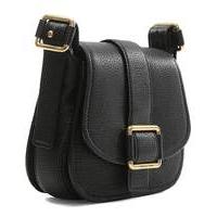 Michael Kors Black Leather Saddle Bag