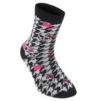 Miss Fiori Skull Dress Socks Child