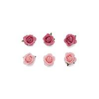 Mini Rose Spiral Hair Clips