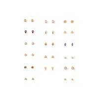 mixed faux stone stud set