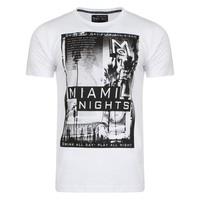 miami nights t shirt in white dissident