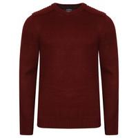 minos knitted jumper in oxblood kensington eastside