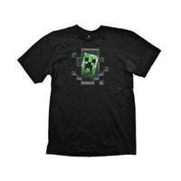 Minecraft Creeper Inside Small T-shirt Black (ge1145s)