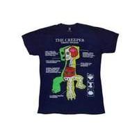 Minecraft Youth Tee Creeper Anatomy Large T-shirt (ge1154l)