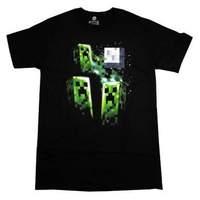 Minecraft - Three Creeper Moon - T-shirt (2x-large) /clothing