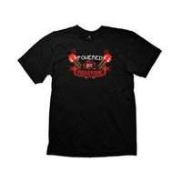 minecraft powered by redstone extra large t shirt black ge1144xl