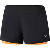 mizuno womens mujin square 45 2in1 short ss17 running shorts