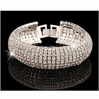 MISSING U Alloy / Rhinestone Bracelet Chain Link Bracelets Wedding / Party / Daily 1pc Christmas Gifts