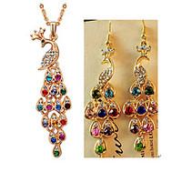 MISSING U Women Vintage / Party Alloy / Rhinestone / Gemstone Crystal Necklace / Earrings Jewelry Sets