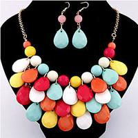 MISSING U Women Vintage / Party Alloy / Acrylic Necklace / Earrings Jewelry Sets