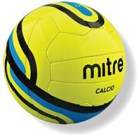 mitre calcio 18 panel training ball yellow