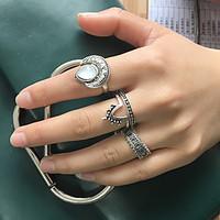 Midi Rings Euramerican Fashion Bohemian Alloy Silver Gold Jewelry For Party Daily 1 Set