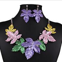 MISSING U Women Vintage / Party Silver Plated / Alloy Necklace / Earrings Jewelry Sets