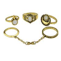Midi Rings Alloy Fashion Gold Silver Jewelry Daily 1set