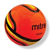 mitre calcio 18 panel training ball orange