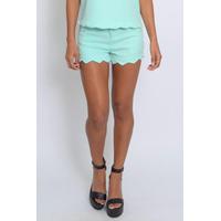 Mint Scallop Co-ord Shorts