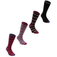 Miss Fiori Striped 4 Pack Socks