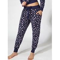 Minky floral fleece pants