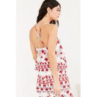 minkpink bed of roses floral cami red