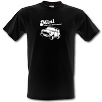 Mini... Where Size Doesn\'t Matter! male t-shirt.