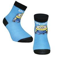 Minions Boys Socks 1 Pack Junior 12.5-3.5 BL