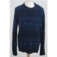 Minimum, size M blue cotton & wool blend jumper