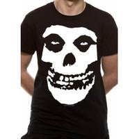 misfits skull unisex large t shirt black