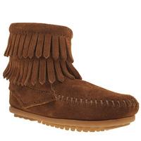 Minnetonka Double Fringed Side Zip