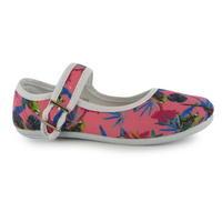 Miss Fiori Canvas Mary Jane Girl Shoes