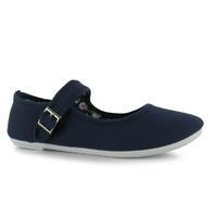 Miss Fiori Canvas Mary Jane Girl Shoes