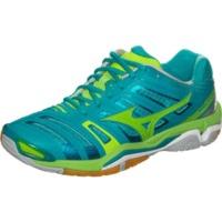 Mizuno Wave Stealth 4 Women capri breeze/green gecko/silver