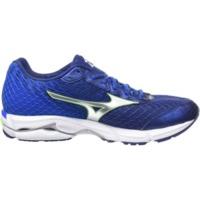 Mizuno Wave Rider 19 twilight blue/silver/green gecko