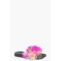 Mixed Colour Feather Slider - multi