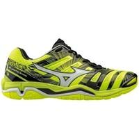 mizuno wave stealth 4 squash rczna mens shoes trainers in blue