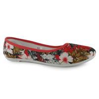 miss fiori canvas ballet shoes ladies