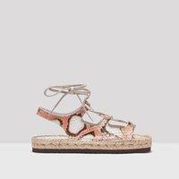 Mid-Season Sale SS17 Beatrice Pink Snake Sandals