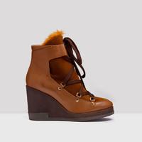 Miista Alexandra Dip-Dye Cognac Boots