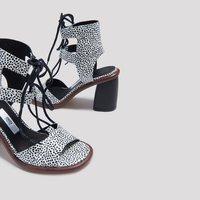 Mid-Season Sale SS17 Angie Crackle Dot Heels