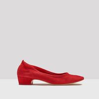 miista ss17 kila red suede heels