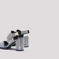 Mid-Season Sale SS17 Cora Black Stripe Heels