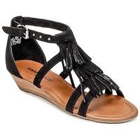 minnetonka marina womens sandals in black