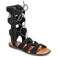 minnetonka milos womens sandals in black